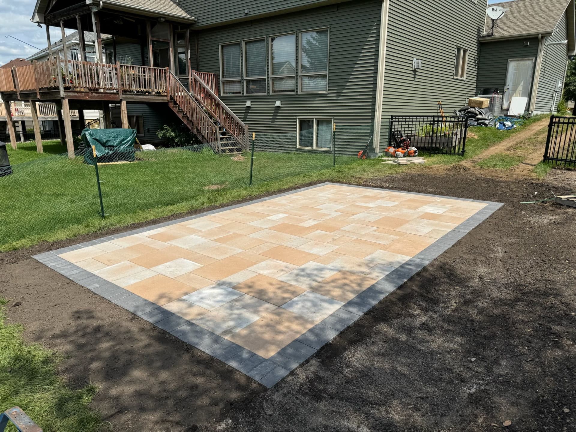 Gallery photos for Clean Paver Patio Install in Woodbury MN: Image #1