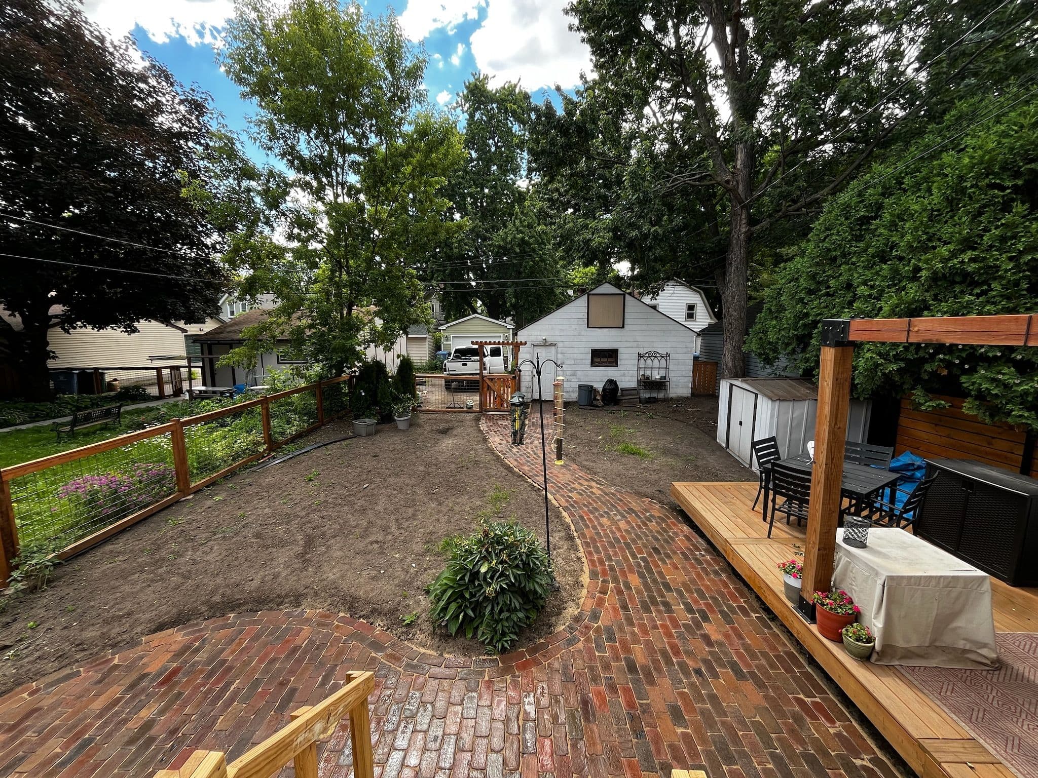 Project Natural Stone Paver Patio Turns a Broken Backyard Into Usable Space in South Minneapolis image