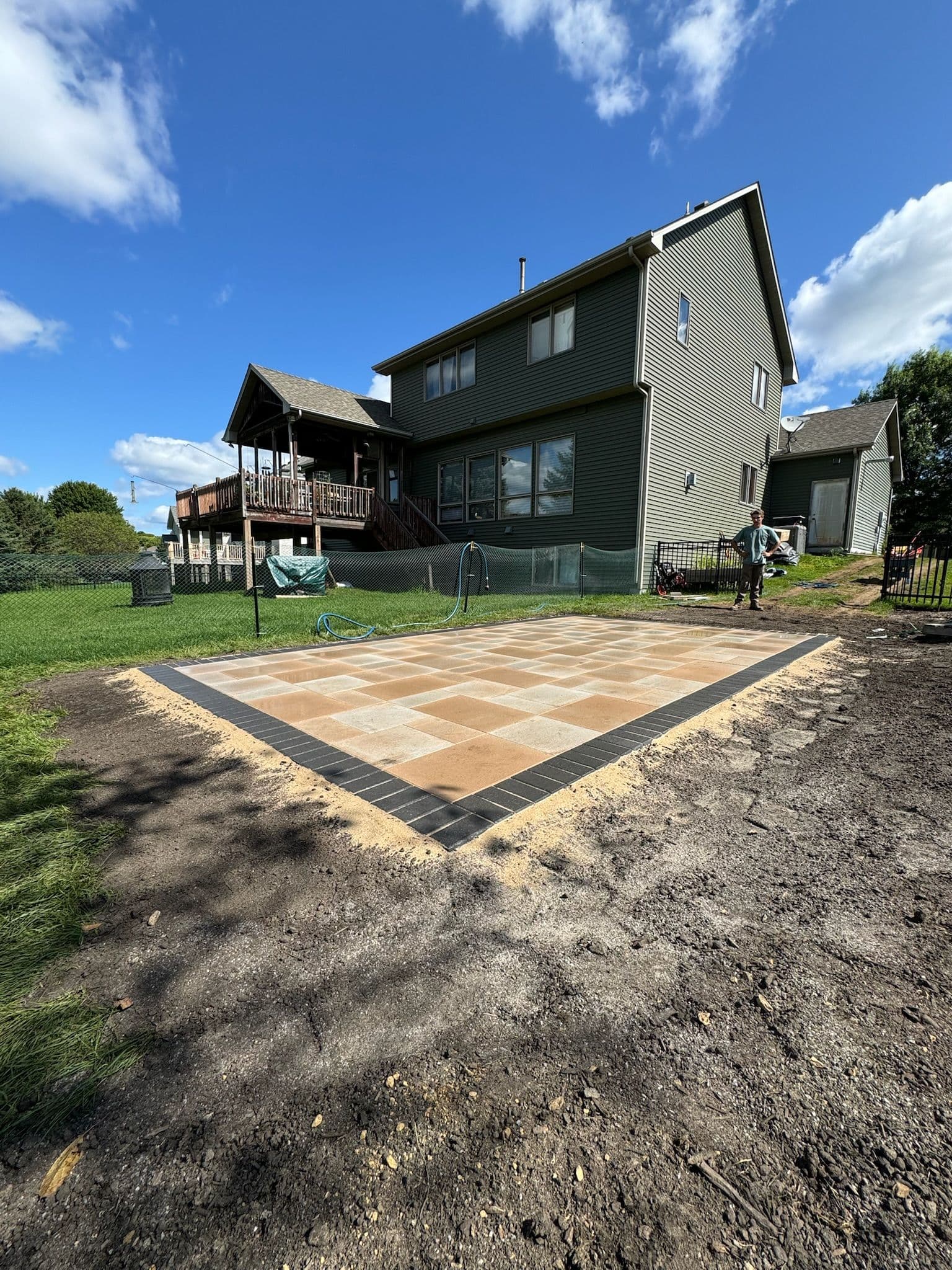 Gallery photos for Clean Paver Patio Install in Woodbury MN: Image #2