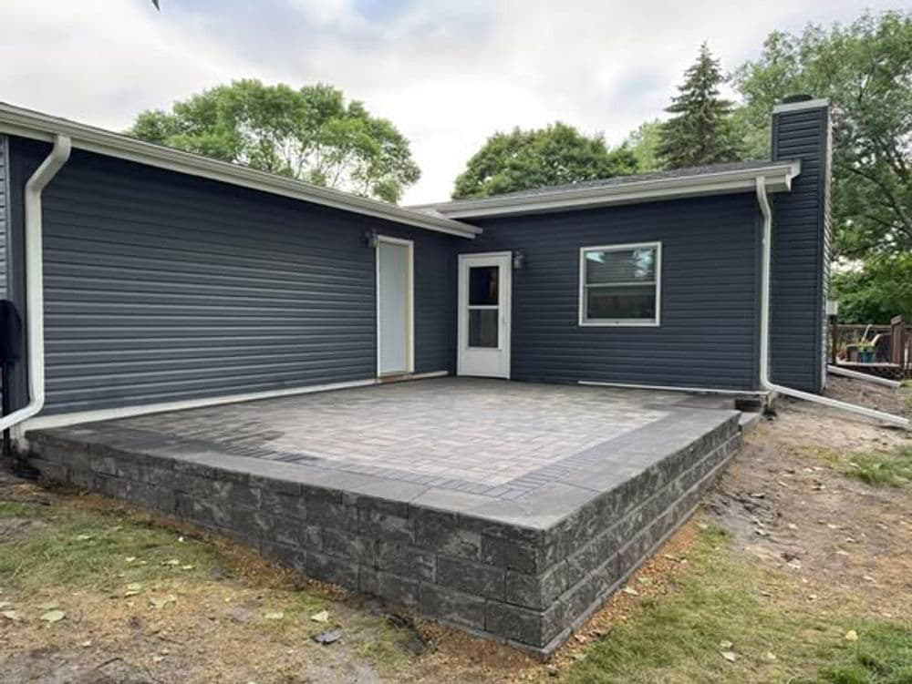 Project Raised Paver Patio Completed in Saint Paul MN image