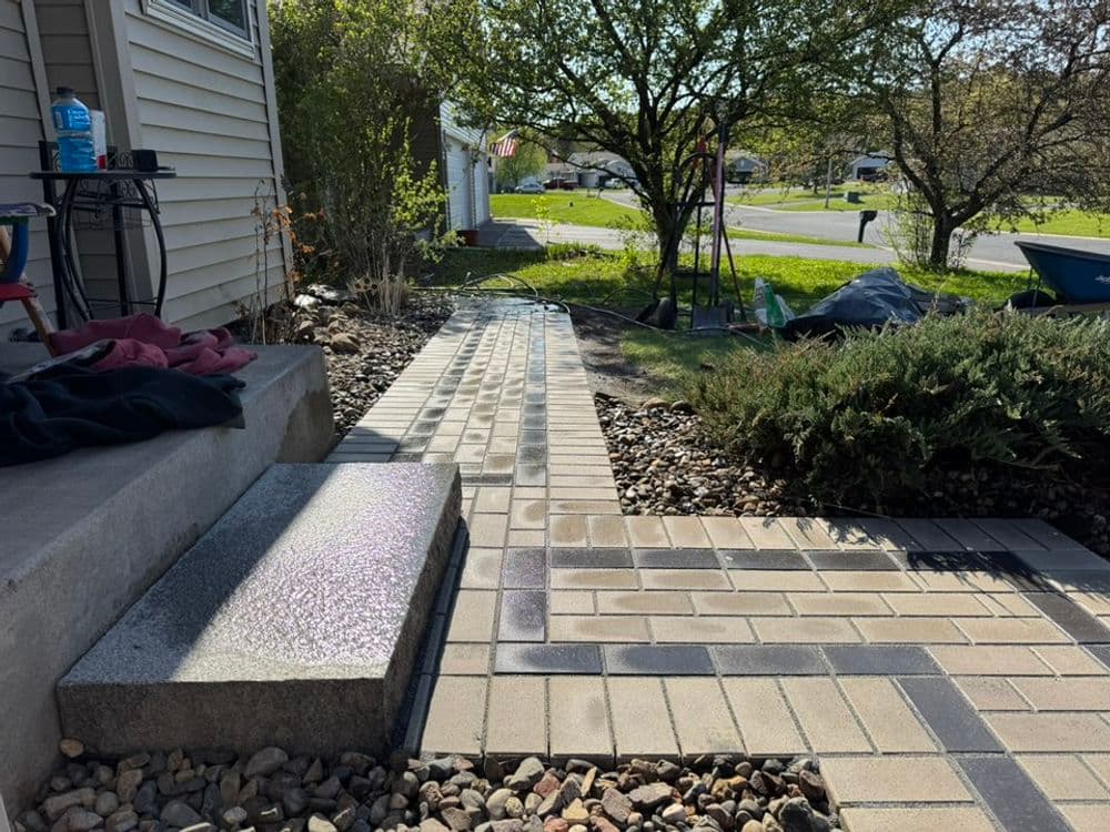 Stunning Paver Walkway Transformation in Robbinsdale