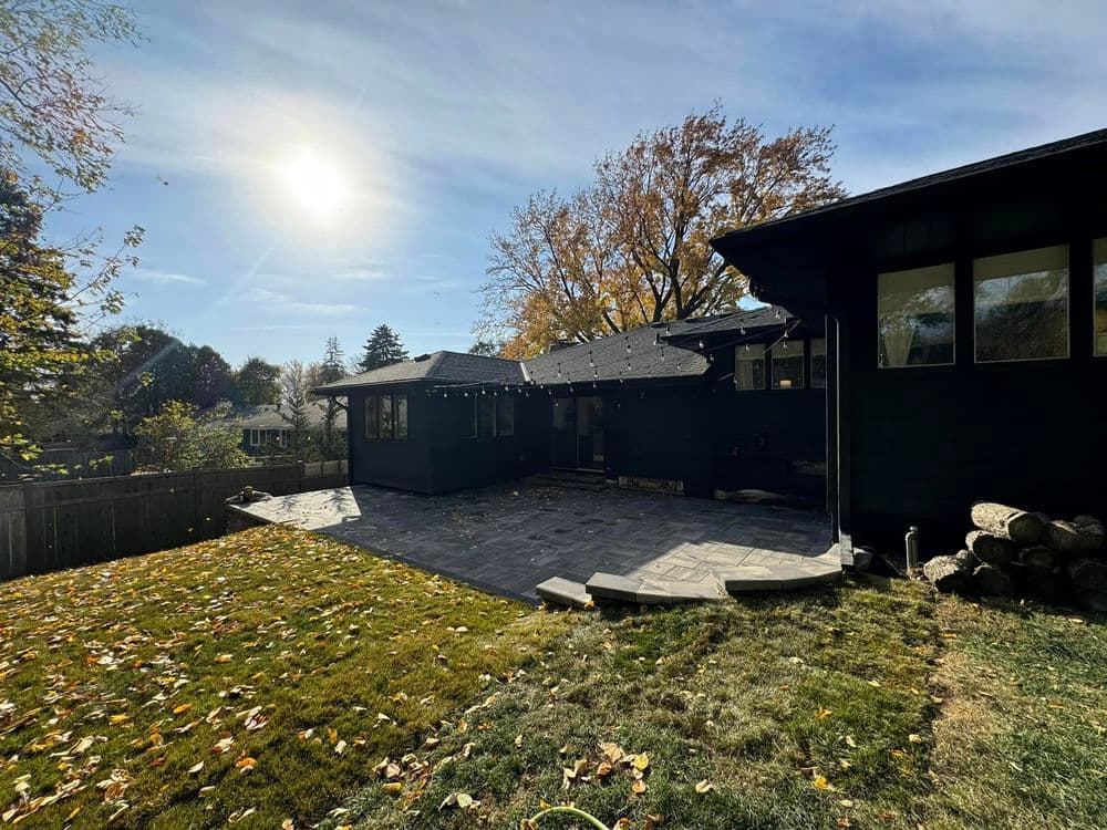 Stunning Patio Transformation with Modern Paver Installation in Woodbury