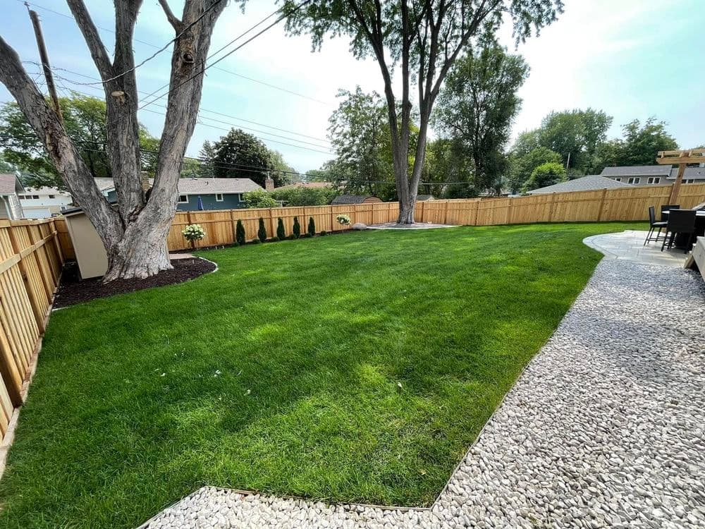 Cedar Fence and Sleek Patio in St Anthony
