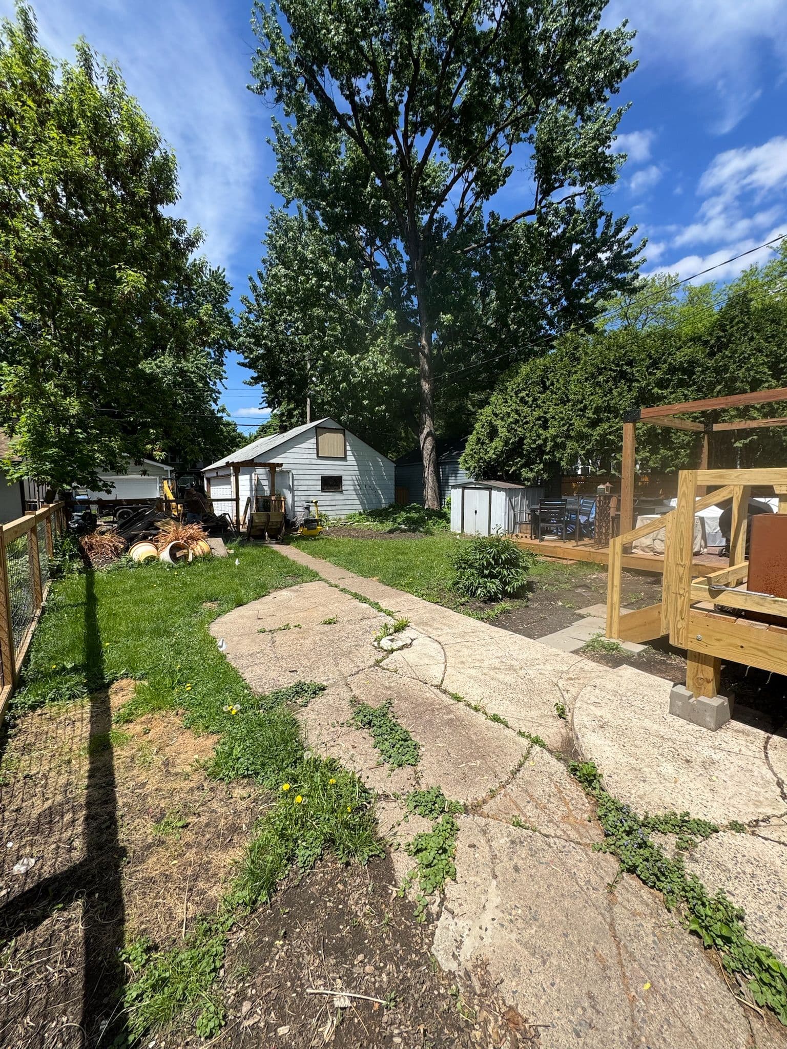 Gallery photos for Natural Stone Paver Patio Turns a Broken Backyard Into Usable Space in South Minneapolis: Image #3
