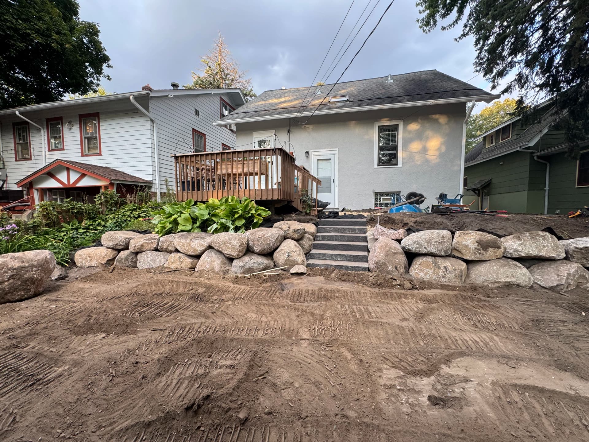 Gallery photos for Paver Patios, Boulder Walls, and Full Excavation - Nearly There: Image #6