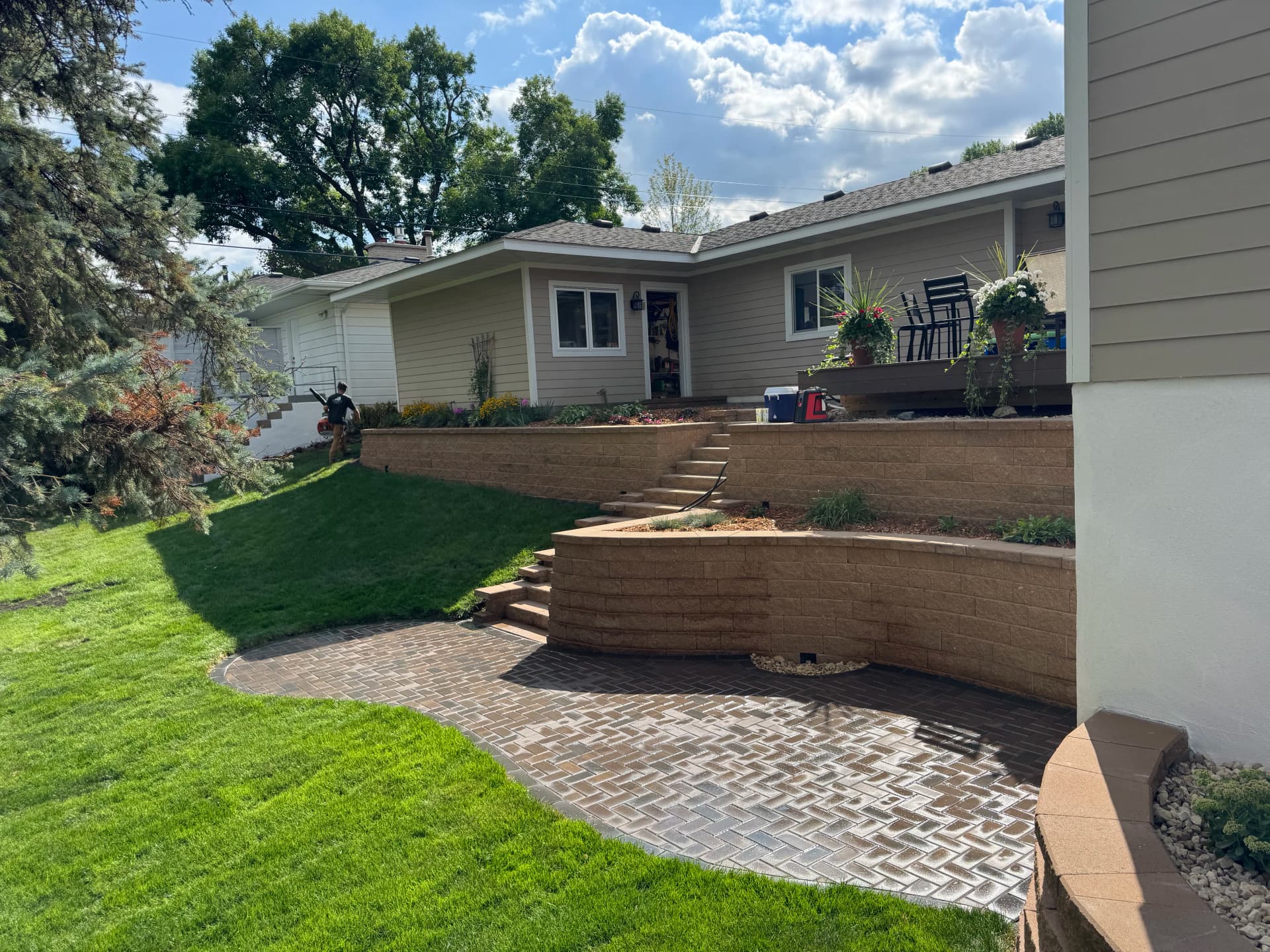 Gallery photos for Paver Patio and Retaining Wall Overhaul in Minneapolis: Image #2